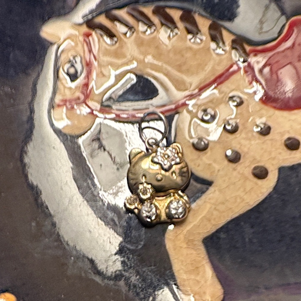 GoldSterlingHello Kitty Pendant